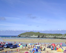 Porth Beach in Summer