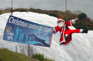 photo of Father Christmas at Edne Project