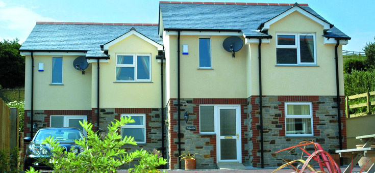 Exterior of Tregurrian Villas