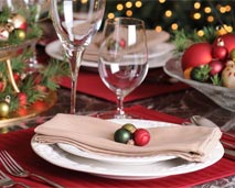photo of festive place setting