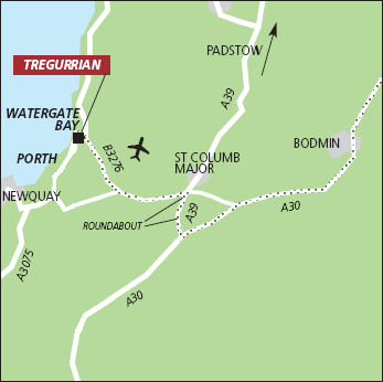 Directions to Tregurrian Villas, Cornwall