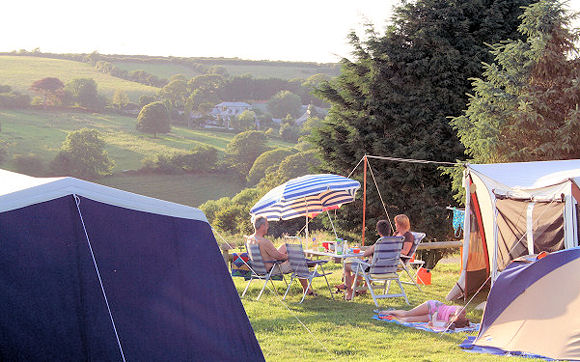 Camping at Juliot's Well Holiday Park, Camelford, Cornwall