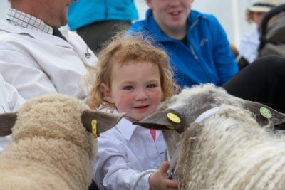 child at Cornwall show