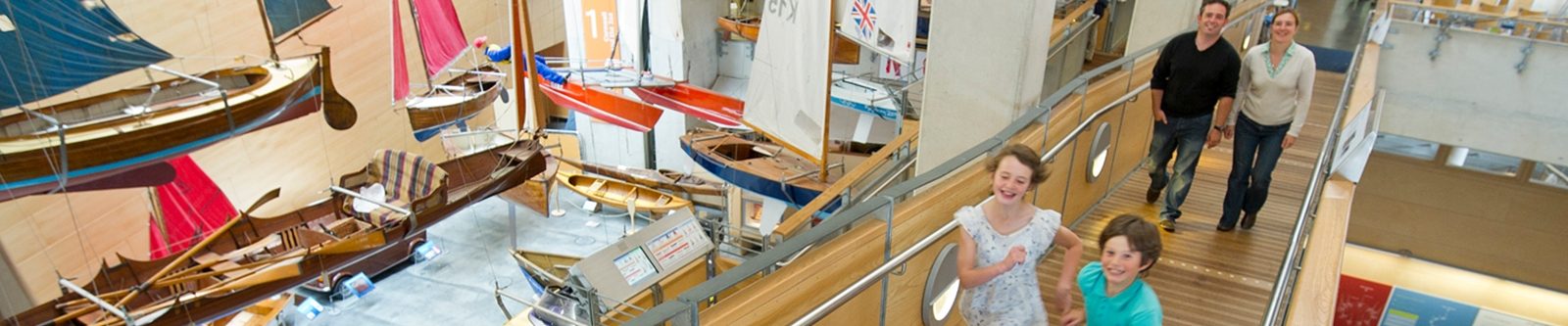 kids at National Maritime Museum Cornwall