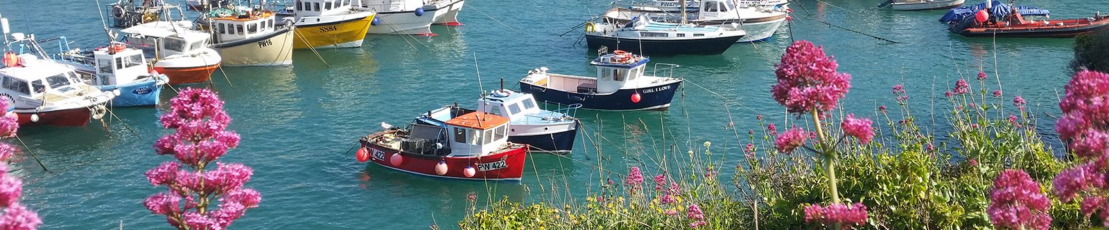 Newquay harbour and boats