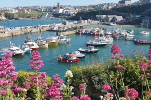 Newquay harbour and view