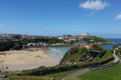 view over Newquay