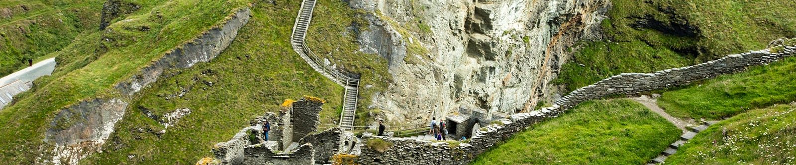 castle ruins at Tintagel