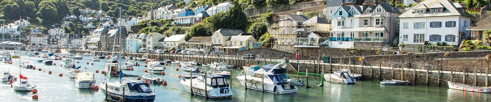 boats at Looe in south Cornwall