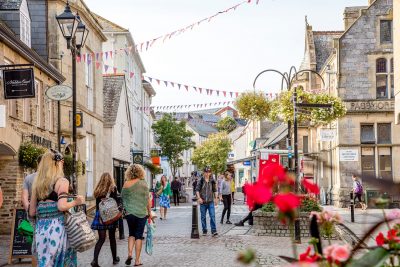 people shopping in Truro