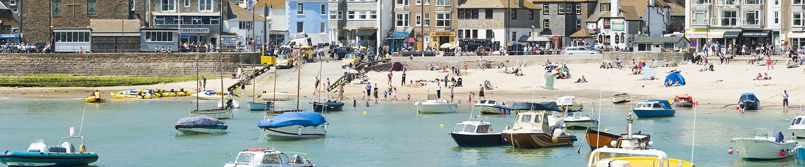 boats in St Ives harbour