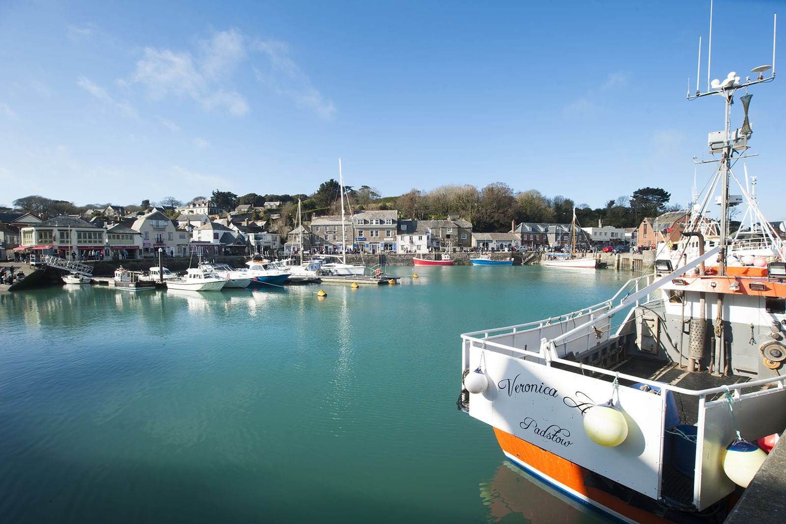 fishing boats in Padstow