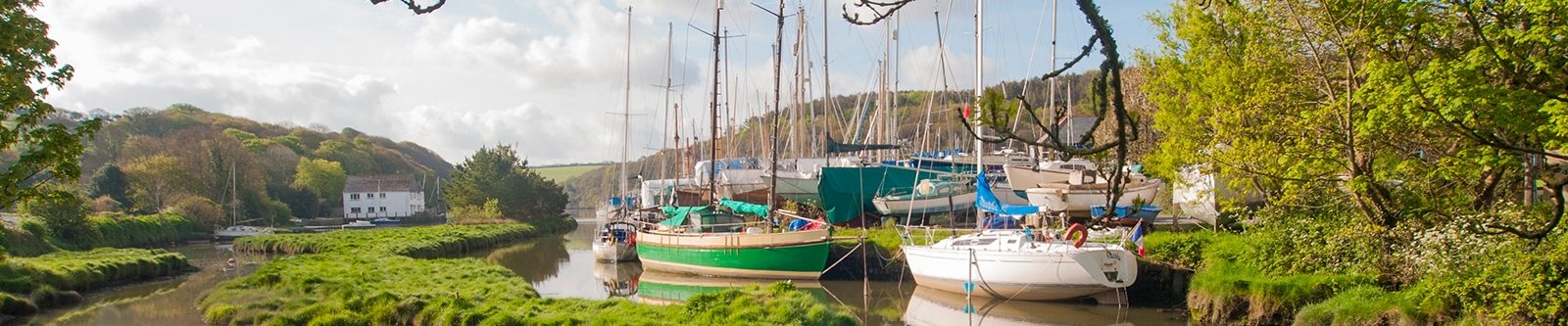 Gweek river and boats