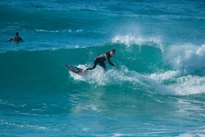 man surfing