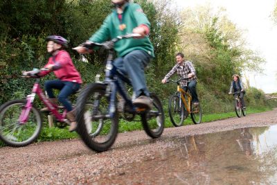 cyclists on the Camel Trail