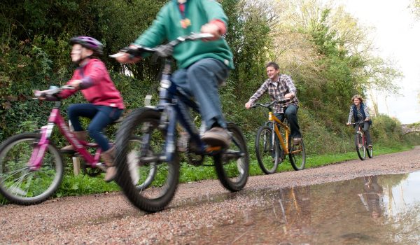 cyclists on the Camel Trail