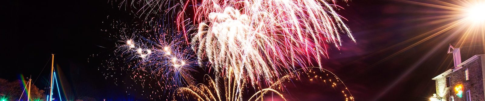 fireworks at padstow christmas festival