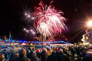 fireworks at padstow christmas festival