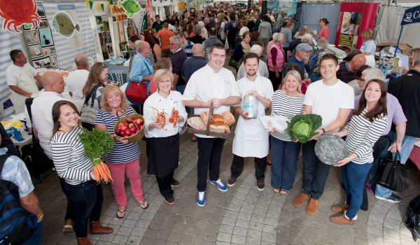 crowd at food fair