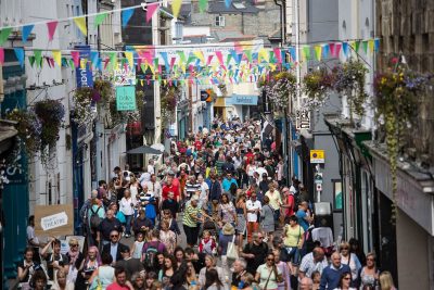 crowd in Falmouth