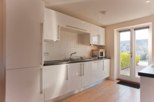 bay retreat kitchen and doors