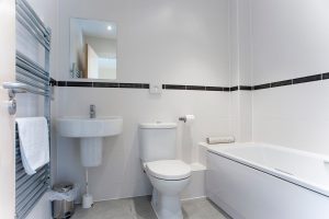 Interior of villa bathroom