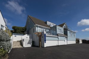 exterior of mawgan porth apartments