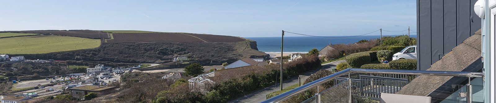 view from Mawgan Porth Apartments