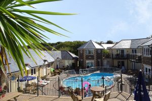 patio and outdoor pool