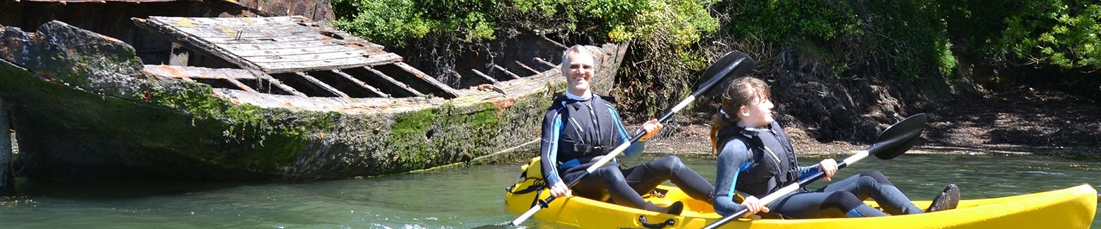 exploring by kayak