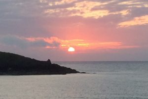 sunset over porth