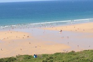 beach and sea at Watergate Bay