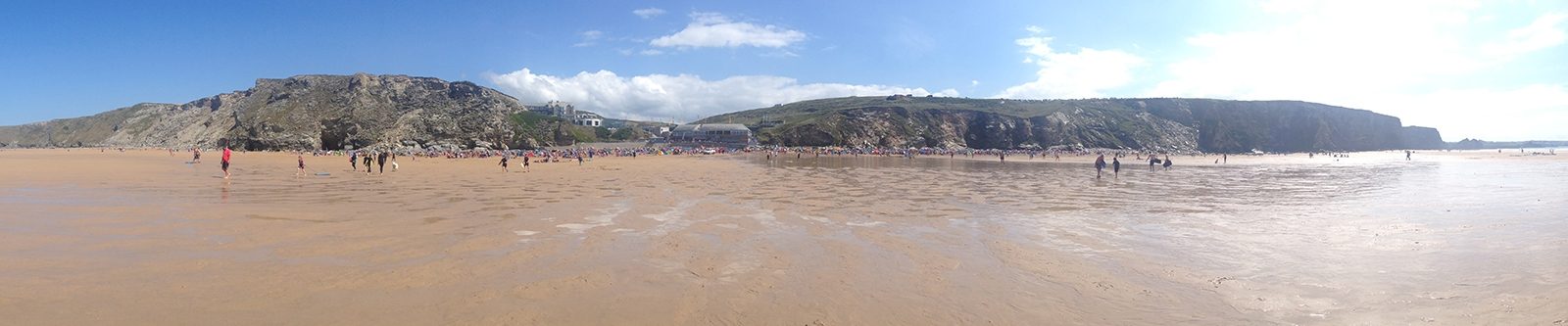 Watergate Bay from the sea