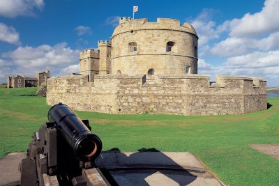 Pendennis Castle and canon