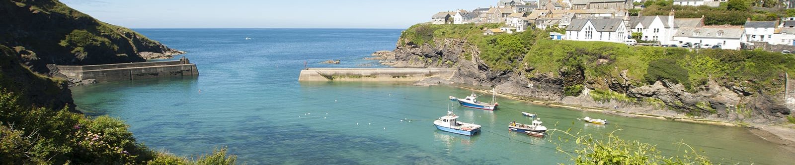 harbour scene at Port Isaac