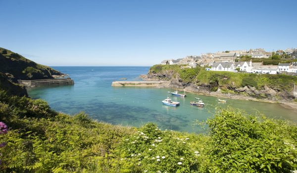 harbour scene at Port Isaac