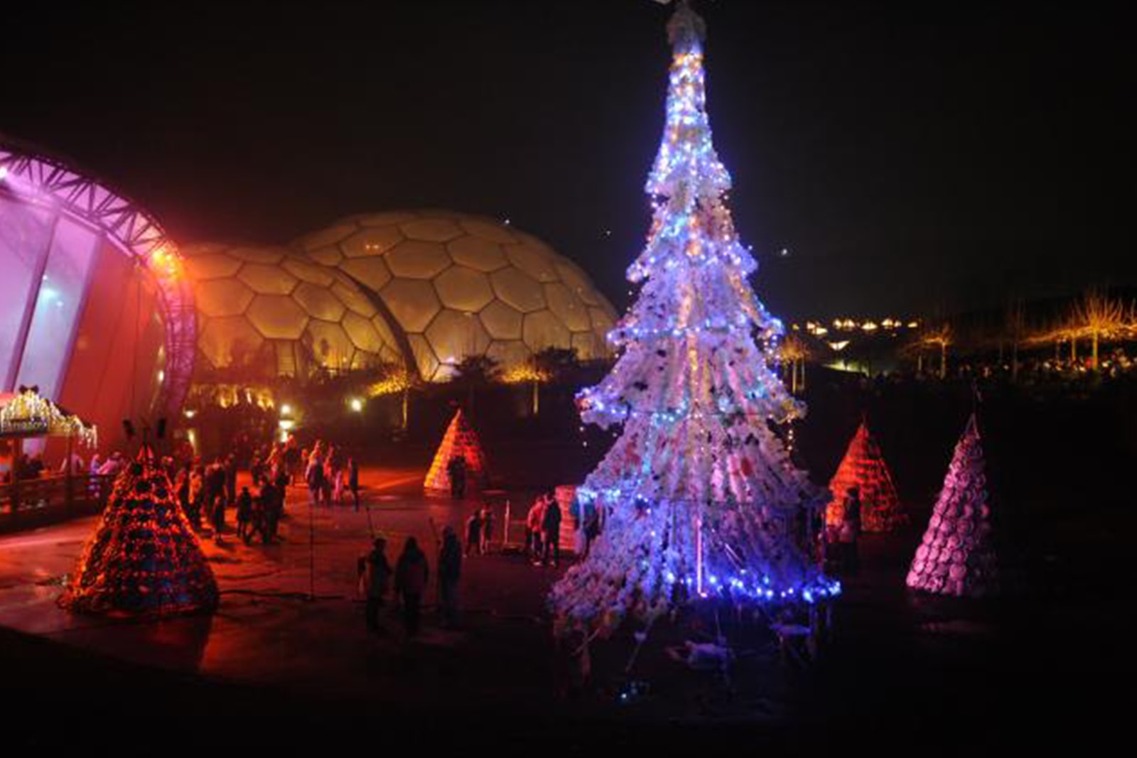 Father Christmas in Cornwall at the Eden Project
