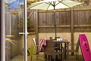 apartment 8 patio at the beach house