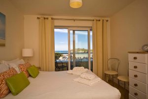 bedroom view from the beach house sea view apartment