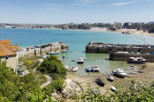 Newquay harbour and boats