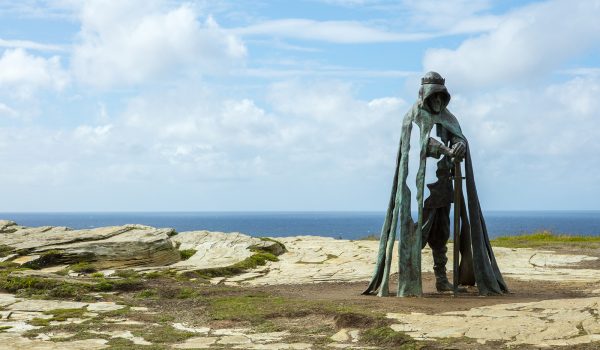 Tintagel statue of King Arthur