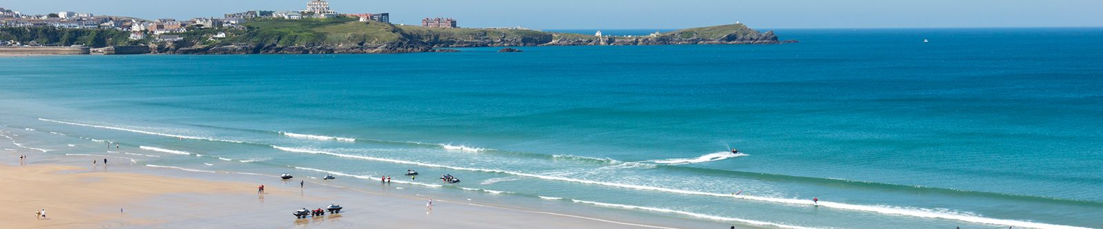 view from Lusty Glaze in the Newquay area