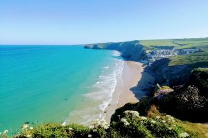 Watergate Bay in early summer