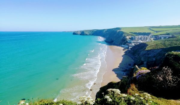 Watergate Bay in early summer