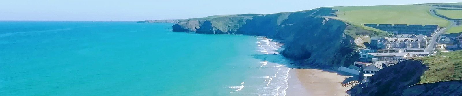 Watergate Bay in sunshine