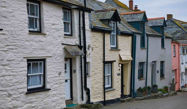 Colourful houses in Port Isaac