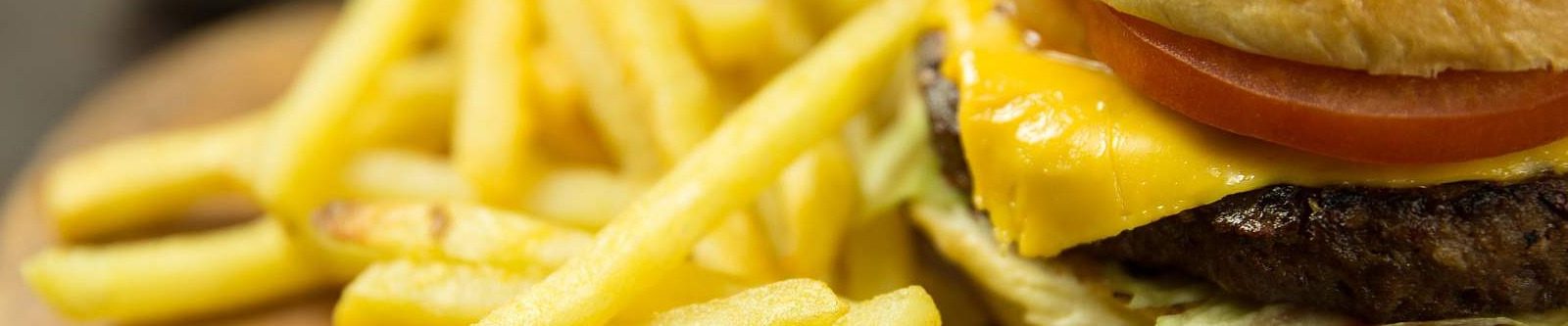 Burger and fries