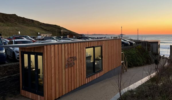 No.1 Cubs coffee cabin at Watergate Bay