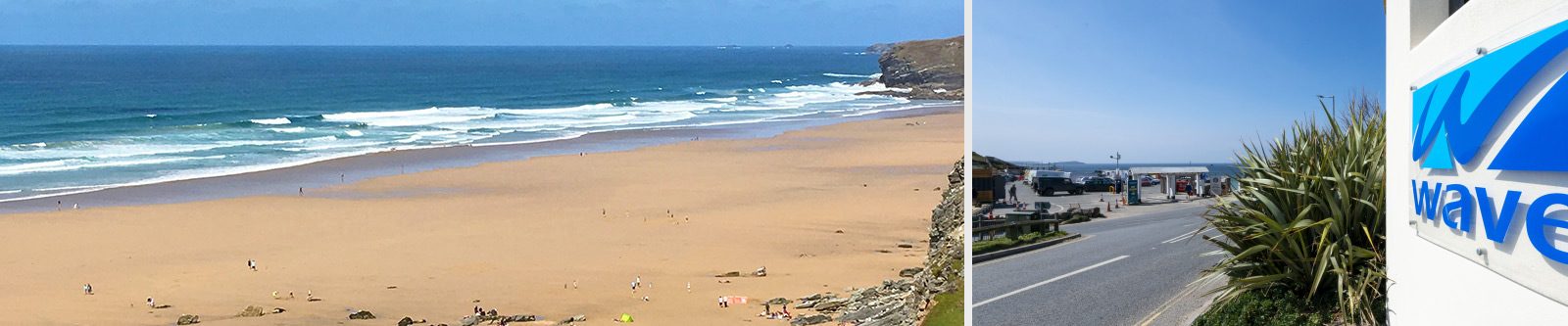 Watergate Bay beach and Waves Apartments logo