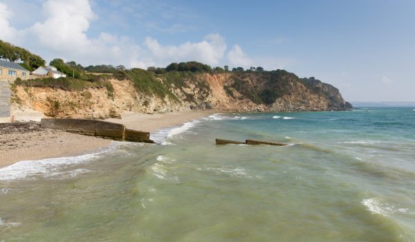 Charlestown beach in Cornwall